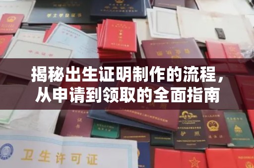 新洲揭秘出生证明制作的流程，从申请到领取的全面指南