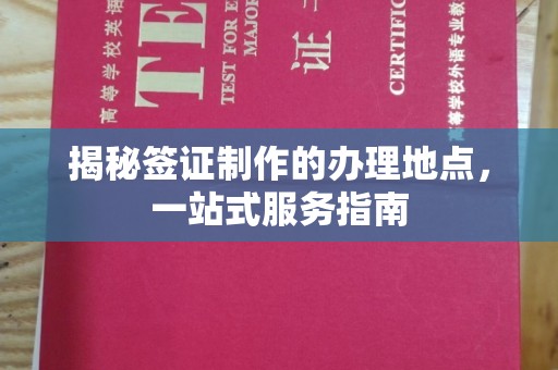 新洲揭秘签证制作的办理地点，一站式服务指南